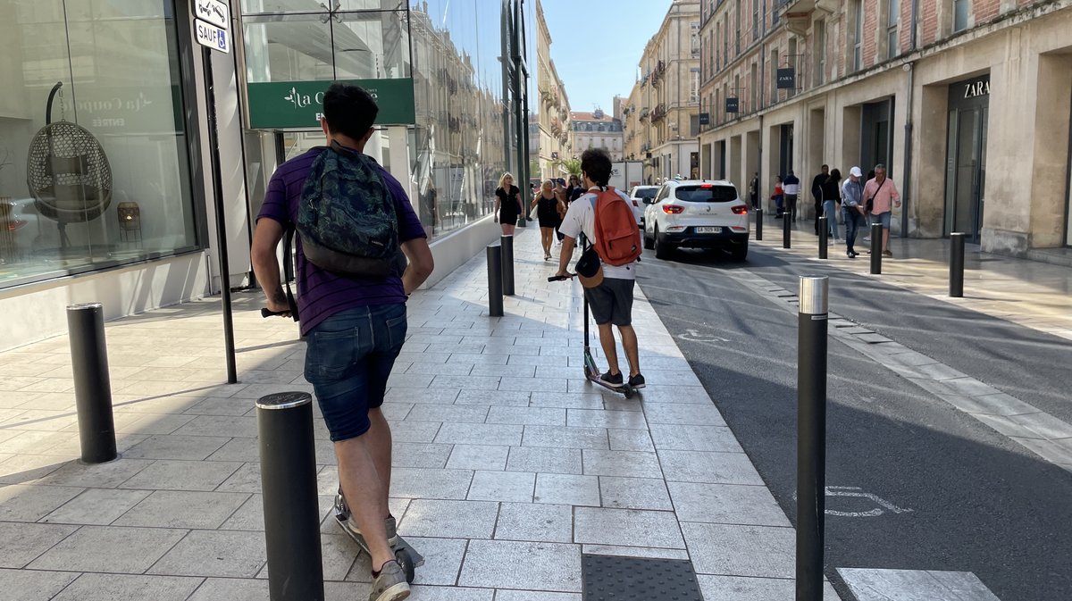 L'utilisation des trottinettes &eacute;lectriques est d&eacute;sormais interdite dans certains secteurs du centre-ville de N&icirc;mes.