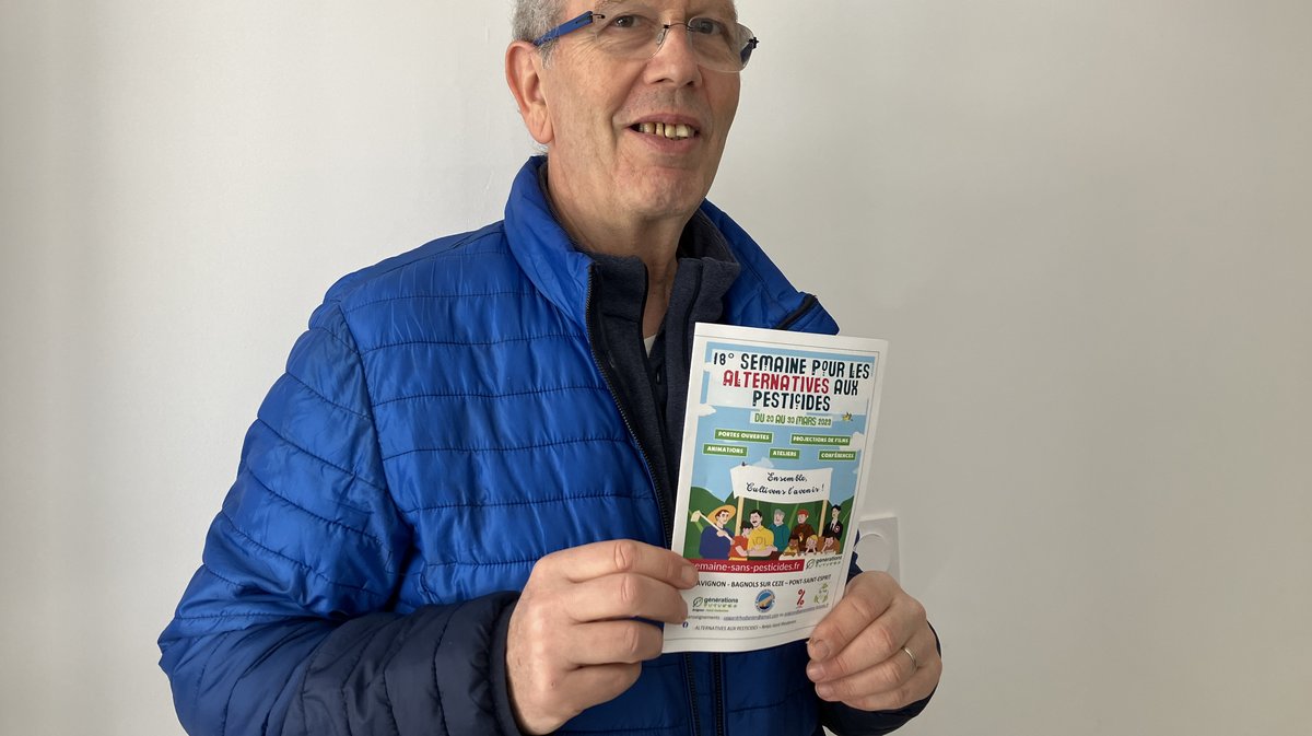 Michel Tachon est le responsable du relais &quot;G&eacute;n&eacute;rations futures&quot; du Gard rhodanien.&nbsp;