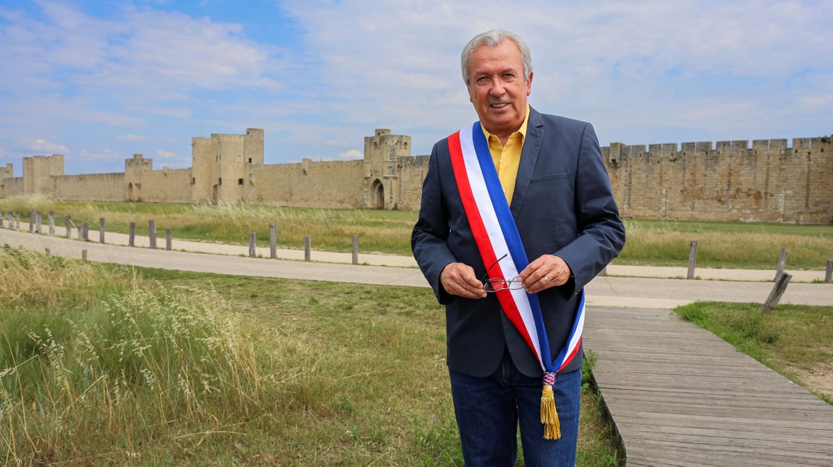 Pierre Maum&eacute;jean, maire d'Aigues-Mortes