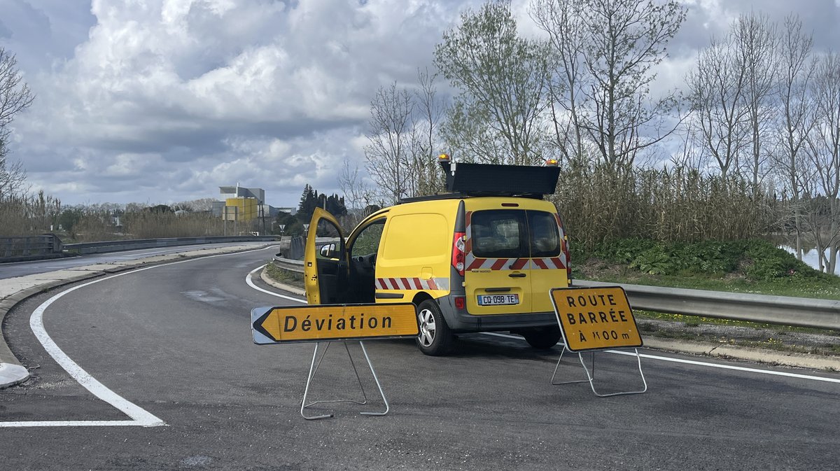 Route barrée à la bastide nîmes