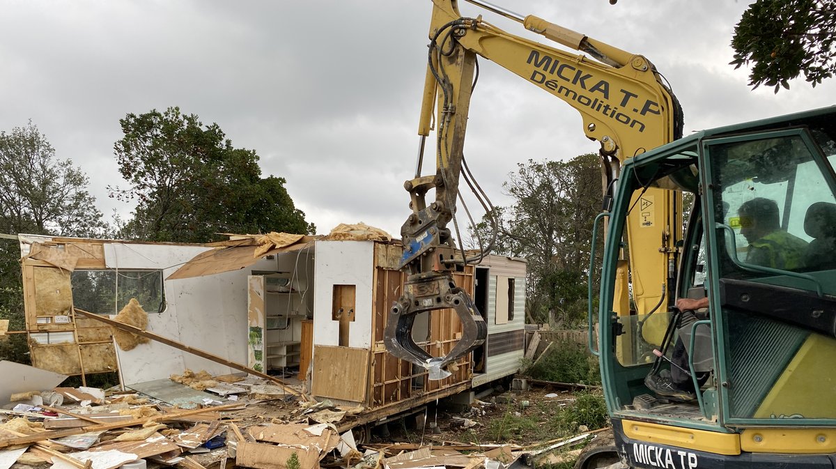 MARGUERITTES Un mobil-home en zone inondable démantelé