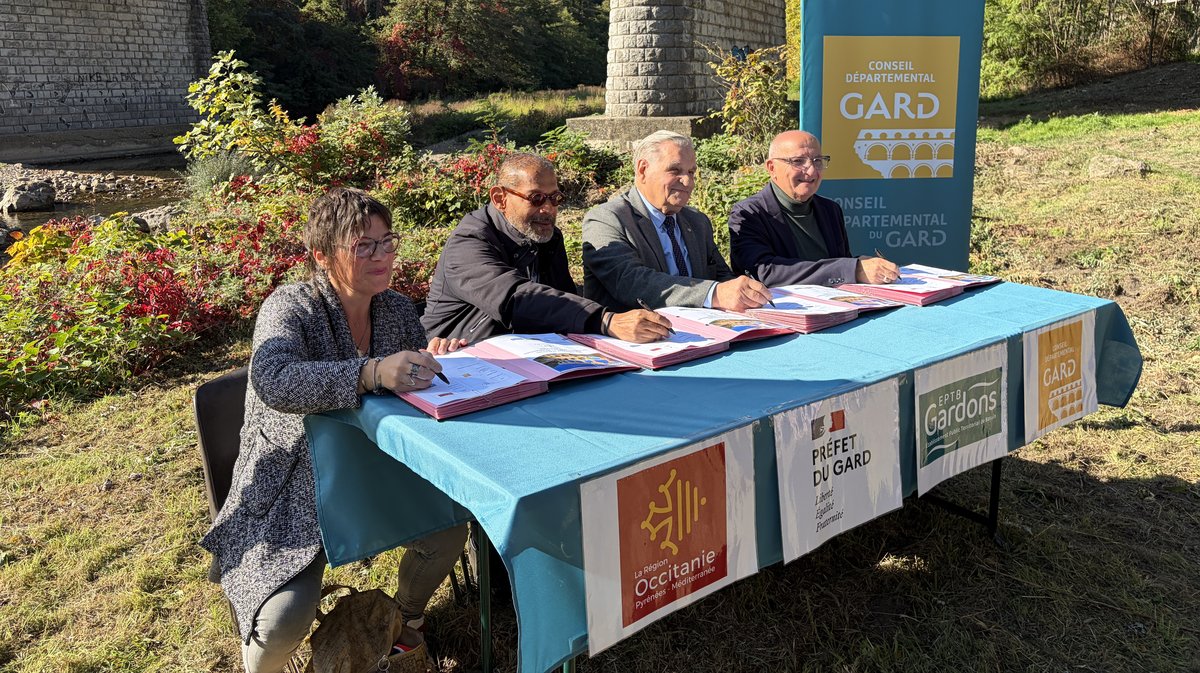 LA GRAND&#039;COMBE Une digue inaugurée et un nouvel élan pour la prévention des inondations