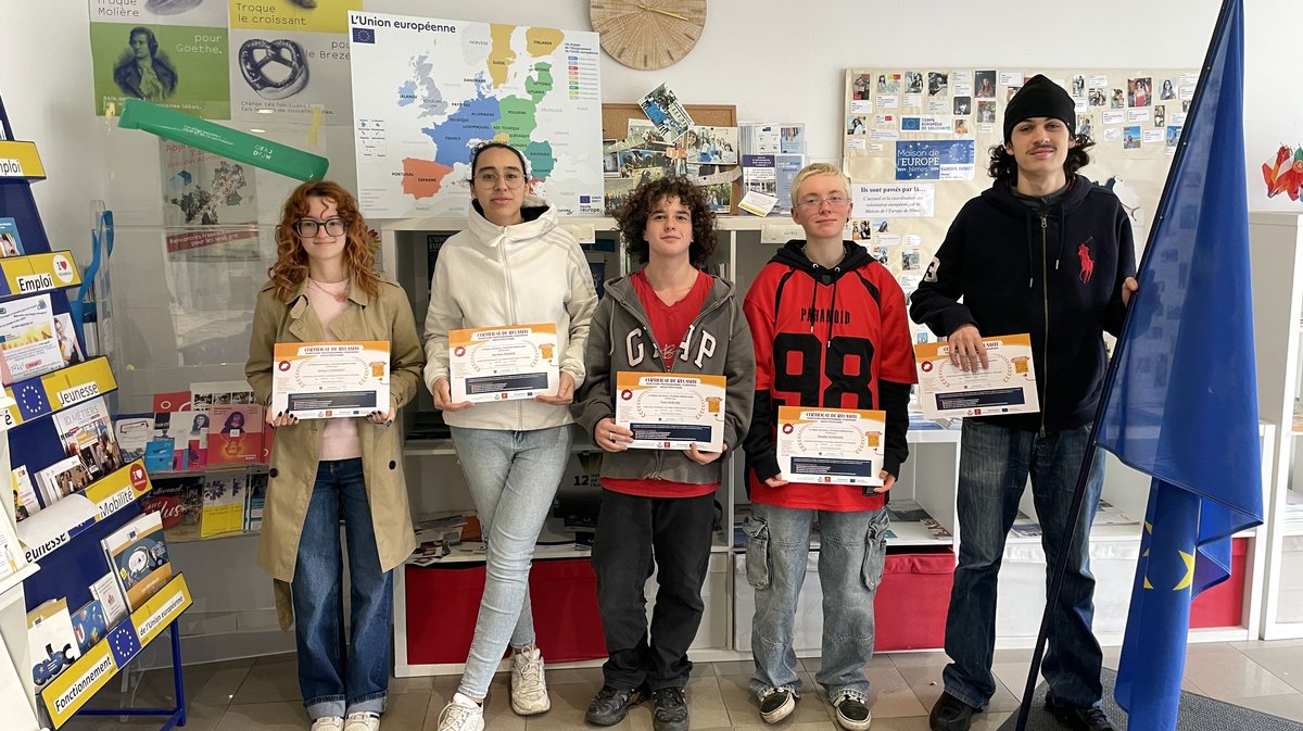 Bilan de stage Erasmus+ &agrave; la Maison de l'Europe de N&icirc;mes (Photo Maison de l'Europe)