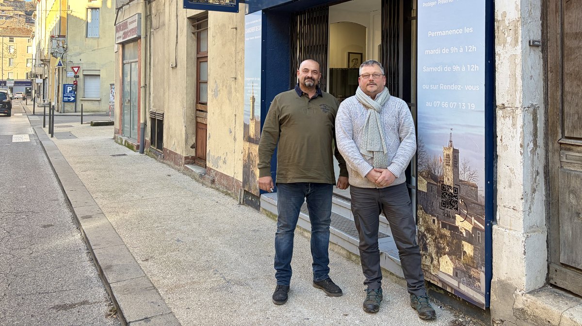 Les toits du centre-ville de Saint-Ambroix, vus du quartier du Dugas
