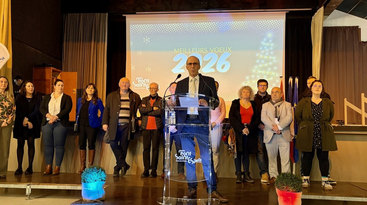 Vendredi soir, lors de la c&eacute;r&eacute;monie des voeux &agrave; la population, &agrave; Pont-Saint-Esprit