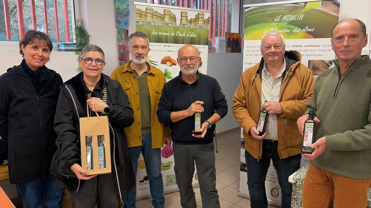 Ce samedi matin, lors de la remise de la r&eacute;colte solidaire d'Ol&eacute;ole &agrave; la MAS, &agrave; Bagnols