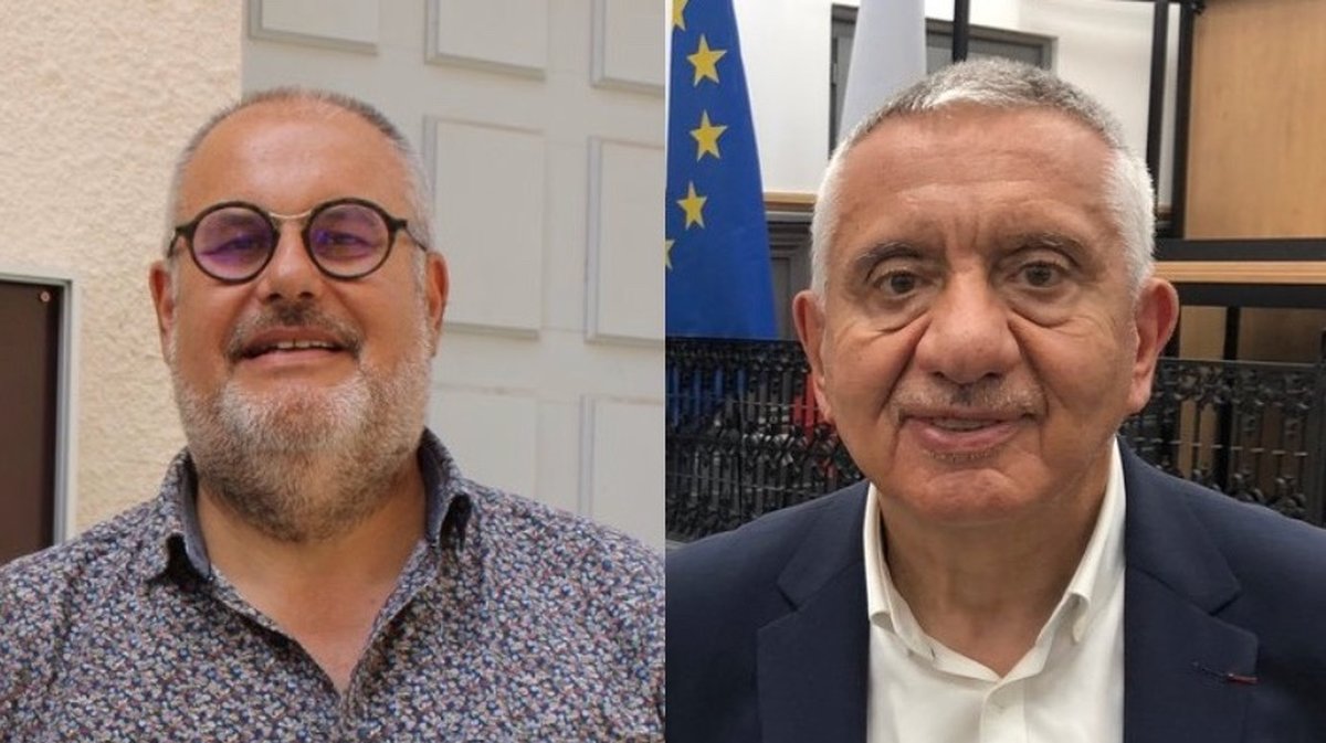 Le secr&eacute;taire de la section PS Bagnols ville Vincent Poutier et l'ex-secr&eacute;taire de la section Bagnols campagne, Alexandre Pissas