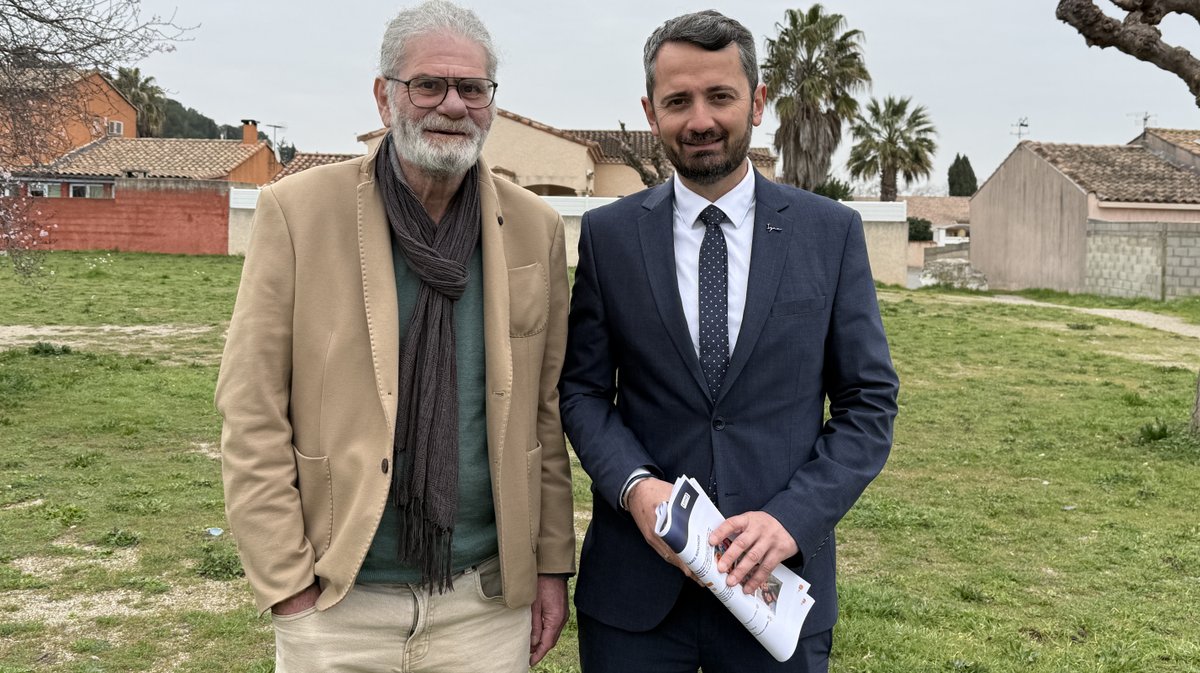 Jean Charpentier et Anthony Belin, conseillers municipaux d'opposition de la ville de Lunel