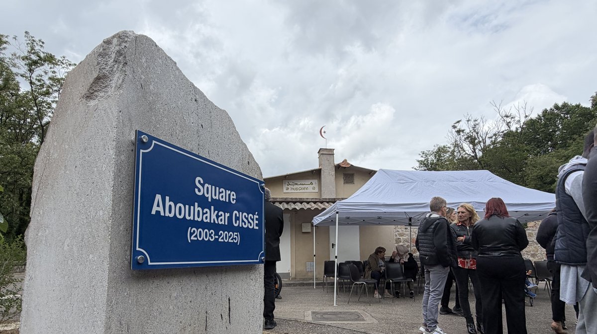 FAIT DU SOIR Un an après, Aboubakar Cissé immortalisé à La Grand-Combe