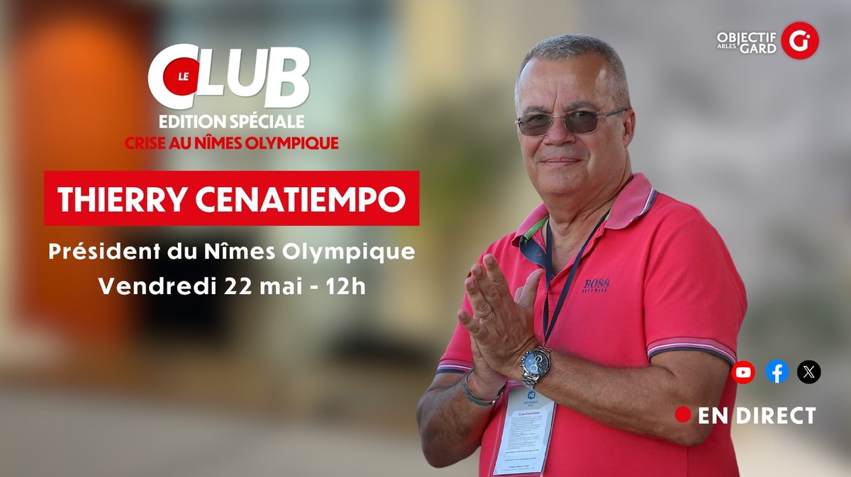 DIRECT VIDÉO Crise au Nîmes Olympique : émission spéciale avec Thierry Cenatiempo