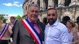 Ancien adjoint de Jean-Paul Fournier (avec l'écharpe tricolore), Halim Belhaj est responsable du Cercle République du mouvement de Dominique de Villepin