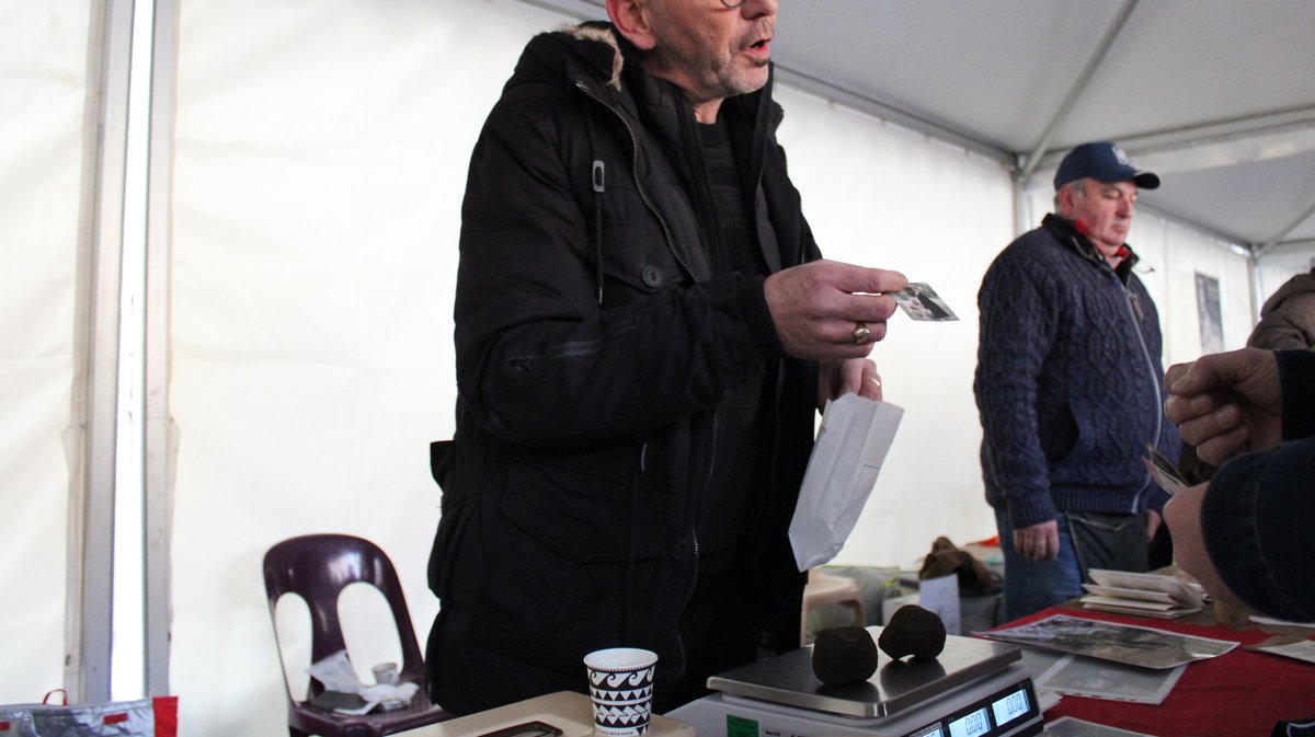 Gabriel Stengel, producteur à Montaren-et-Saint-Médiers truffe