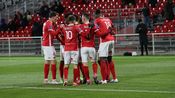 Nîmes olympique Niort célébration