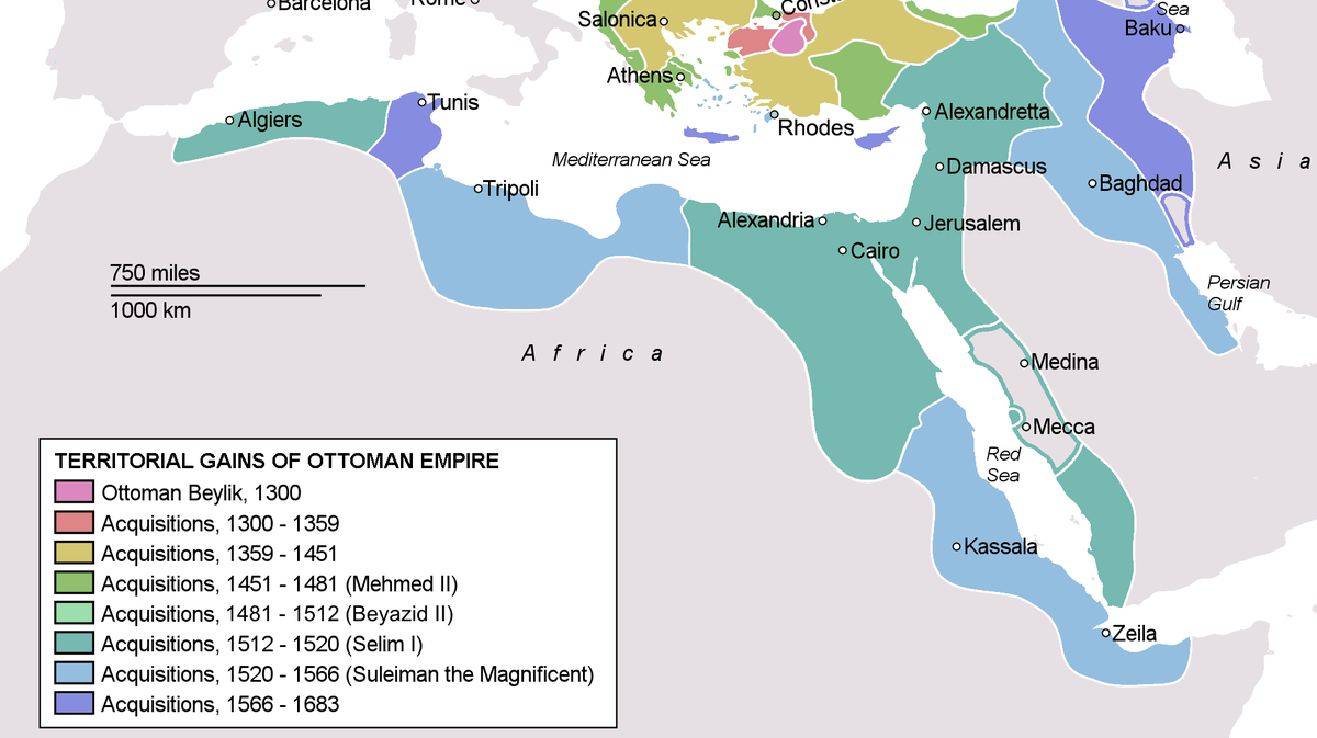 L'Empire ottoman est à l'apogée de sa puissance à la fin du xvie siècle.