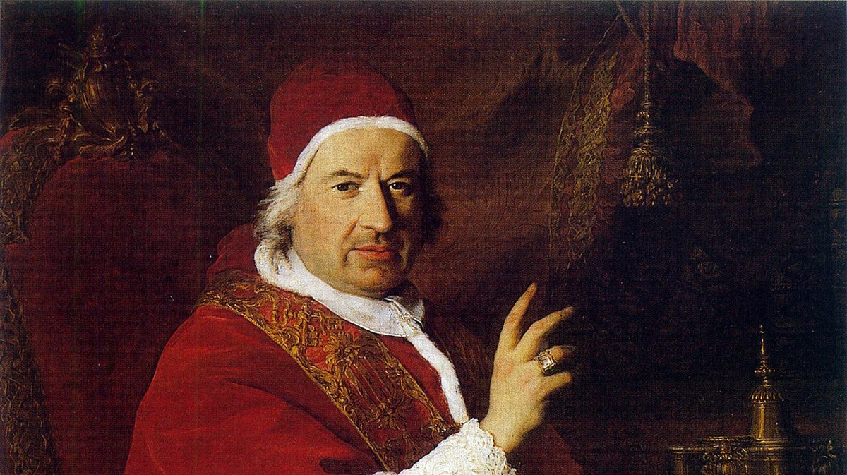 Portrait du pape Benoît XIV signé Subleyras