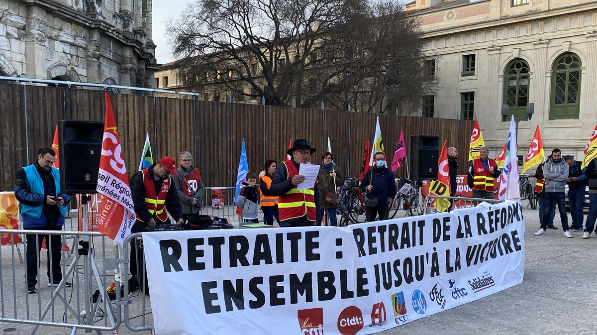 Manifestation retraites Nîmes
