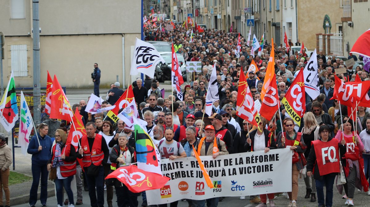 manifestation réforme retraites bagnols 23 mars