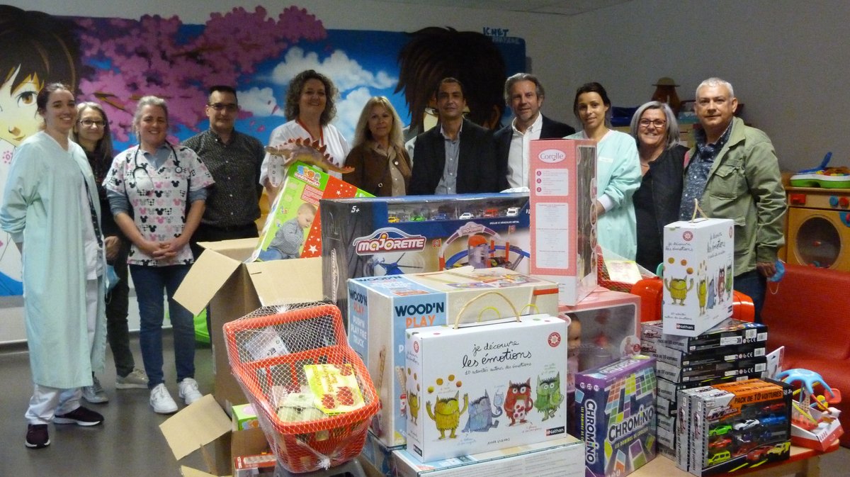 dons jouets grisbi centre hospitalier bagnols pédiatrie