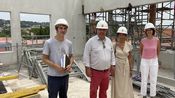 Sur le chantier du nouveau siège de l’intercommunalité.