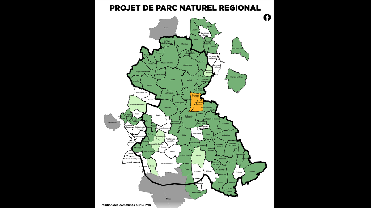 carte 2021 communes favorables parc naturel régional uzège pont du gard