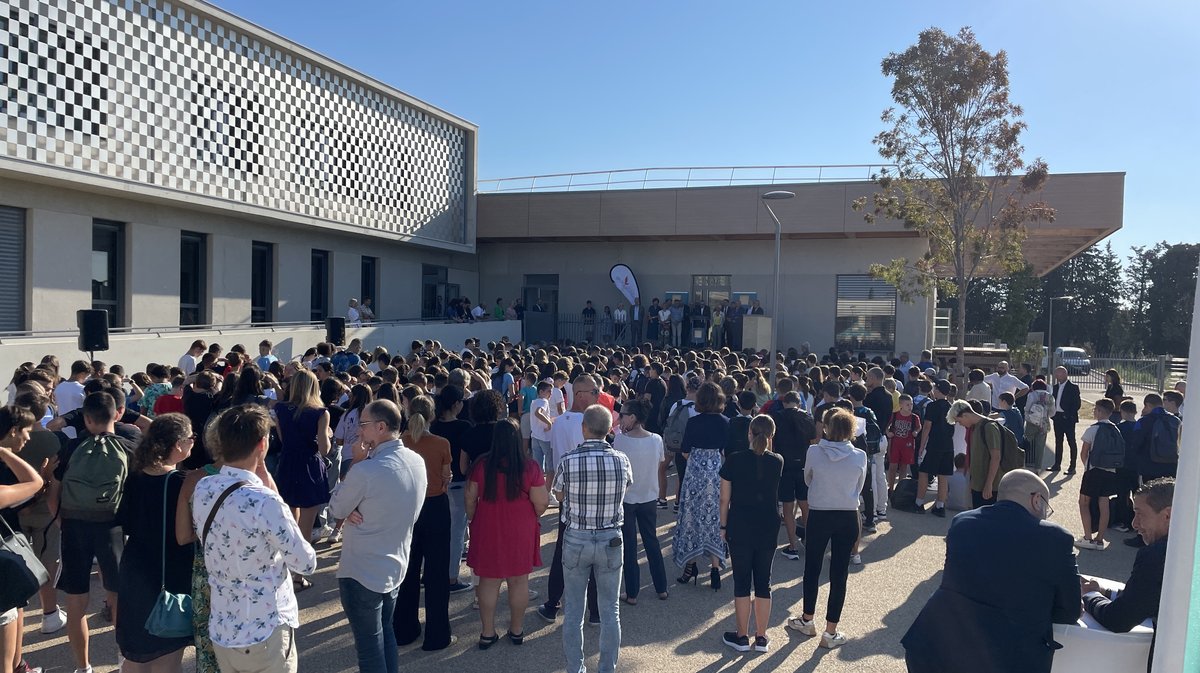 Inauguration collège Voltaire Remoulins septembre 2023 (Photo Anthony Maurin)