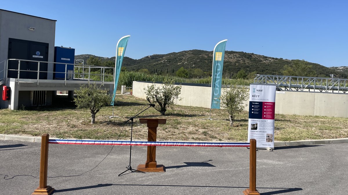 Inauguration station d'épuration de Remoulins septembre 2023 (Photo Anthony Maurin)