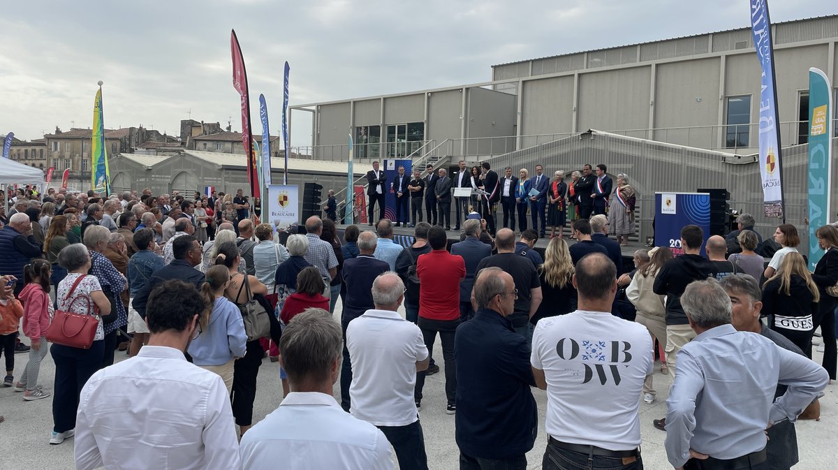Inauguration base nautique Adrien Hardy Beaucaire octobre 2023 (Photo Anthony Maurin)