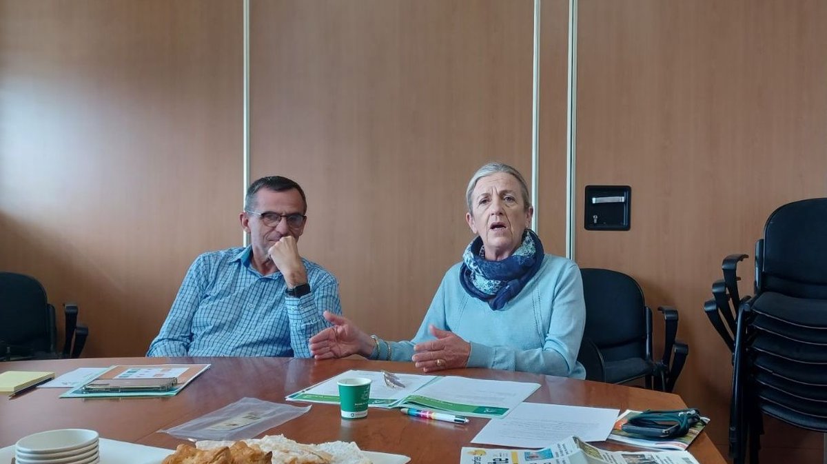 La directeur adjoint de la Chambre, Guy Marjollet et Magali Saumade, la présidente