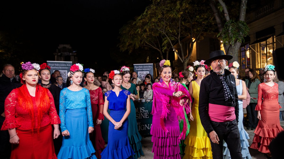 Jérôme Anthony, complice du chef, a ajouté une touche flamenco à l'événement en dansant avec les flamenkitas et flamenkas gardoises de Chely la Torito.