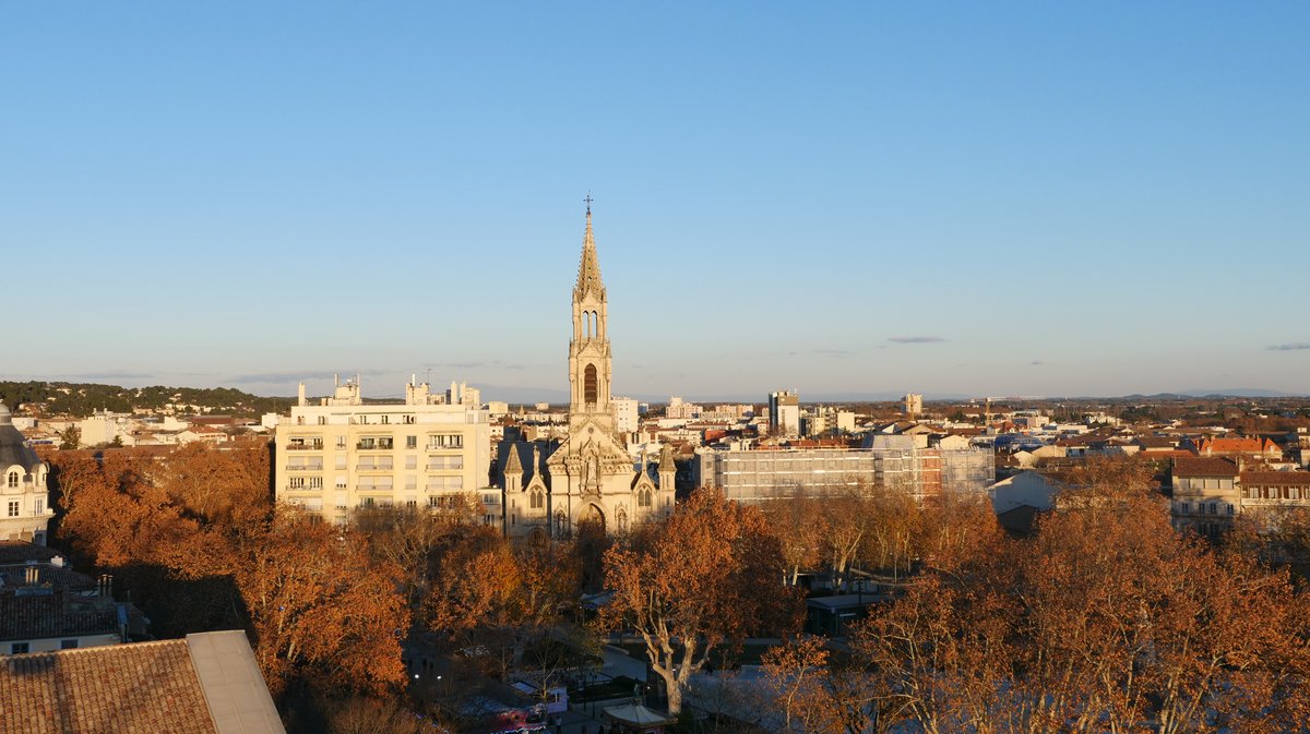 L'Église Sainte Perpétue sur l'esplanade de Nîmes