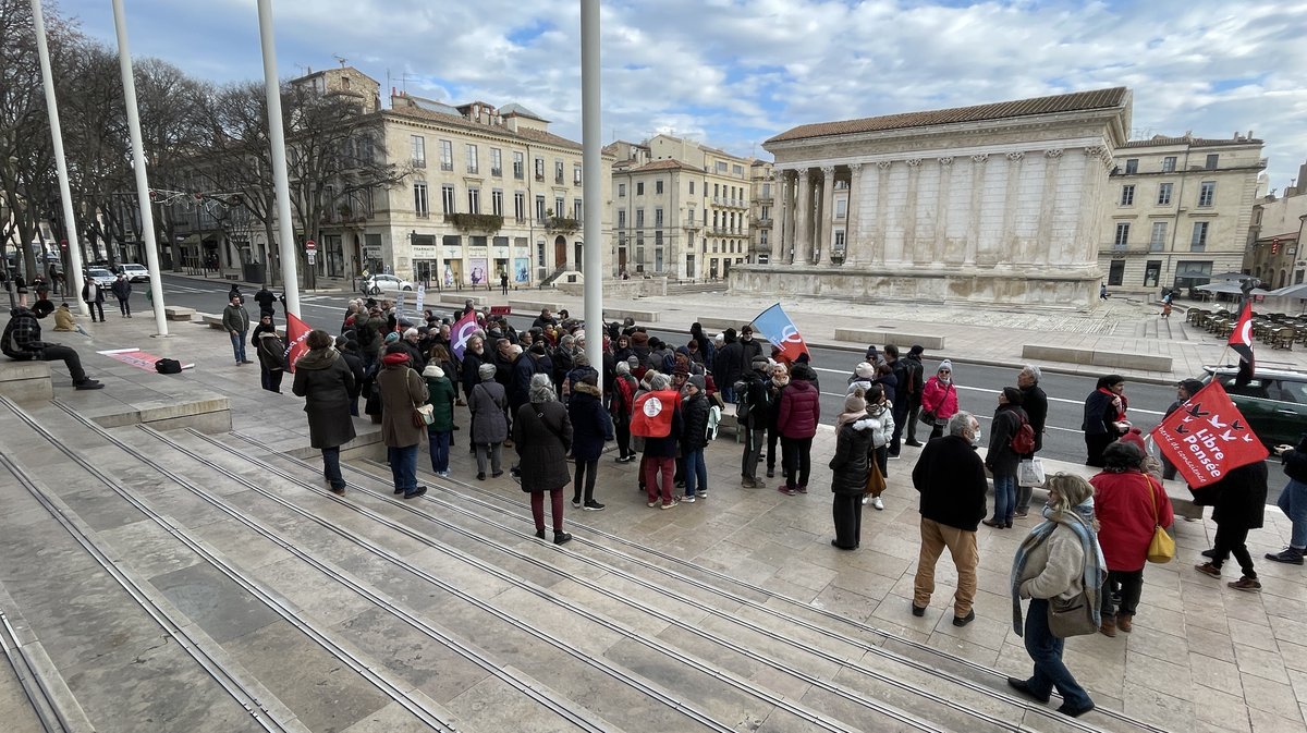 EN IMAGES La Manifestation Nîmoise Contre La Loi Asile Immigration