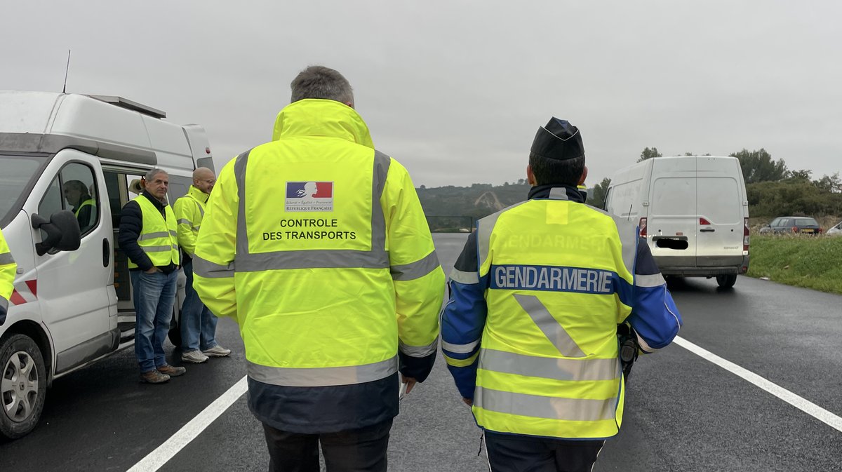 Contrôle routier de gendarmerie (Photo Anthony Maurin).