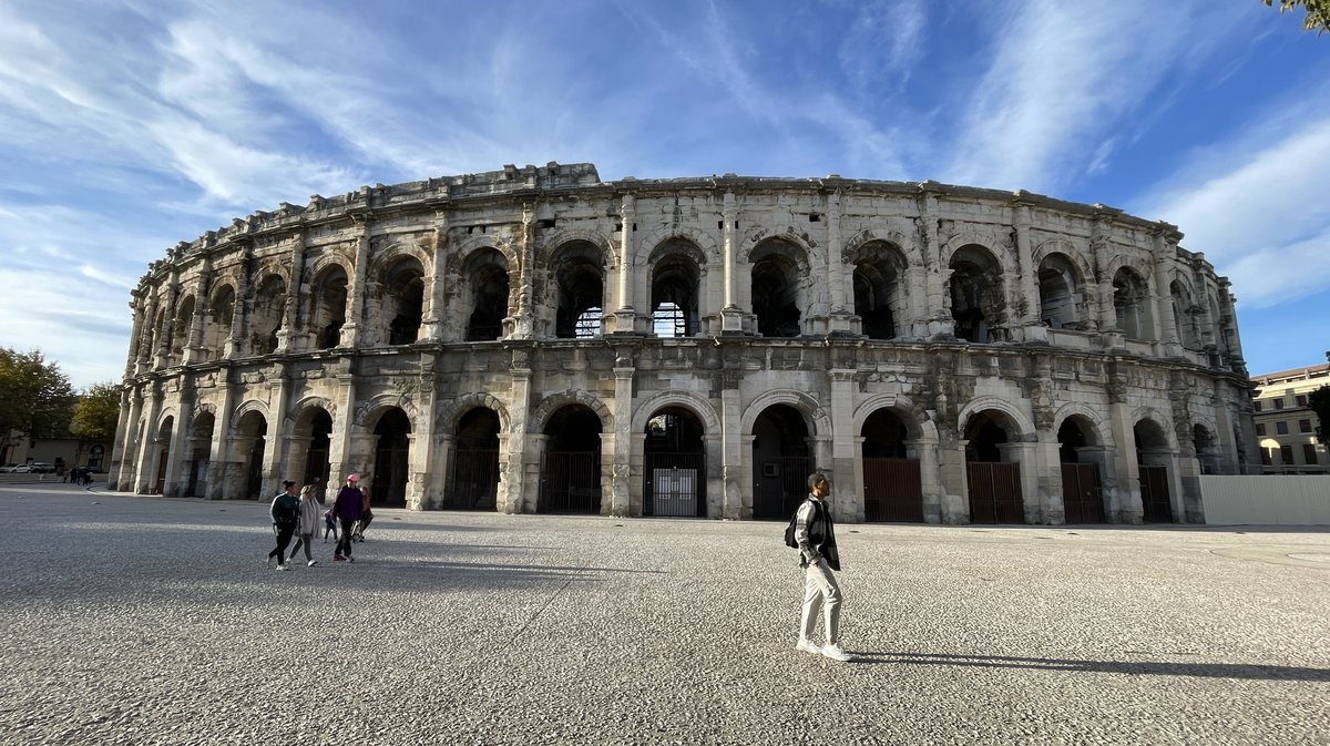 Les travaux des arènes de Nîmes (Photo Archives Anthony).