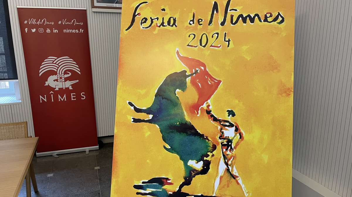 Affiche feria de Nîmes 2024 (Photo Anthony Maurin)