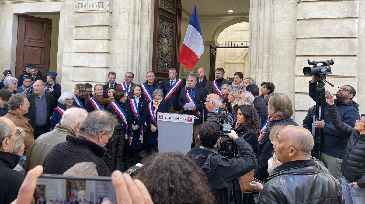 Hommage aux Français tués lors des attaques terroristes du Hamas en Israël (Photo Anthony Maurin)