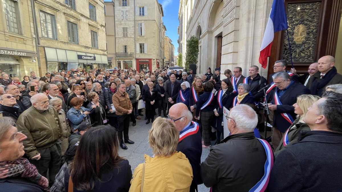 Hommage aux Français tués lors des attaques terroristes du Hamas en Israël (Photo Anthony Maurin)