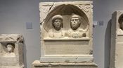 Monument funéraire d’un couple de notables romains nîmois Musée de la Romanité (Photo Anthony Maurin)