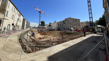 Piétonnisation Porte de France Nîmes  (Photo Archives Anthony Maurin)