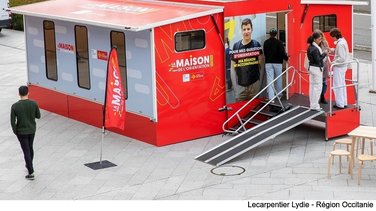 La Maison de l’Orientation Mobile (Photo Lecarpentier Lydie - Région Occitanie)