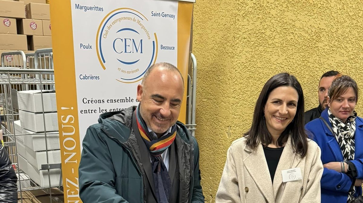 Le président de la CCI, Éric Giraudier a le sourire aux lèvres (Photo CCI 30).