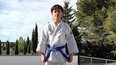 Loan Madonia en tenue de judoka. 