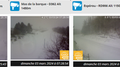 neige webcam cévennes routes départementales