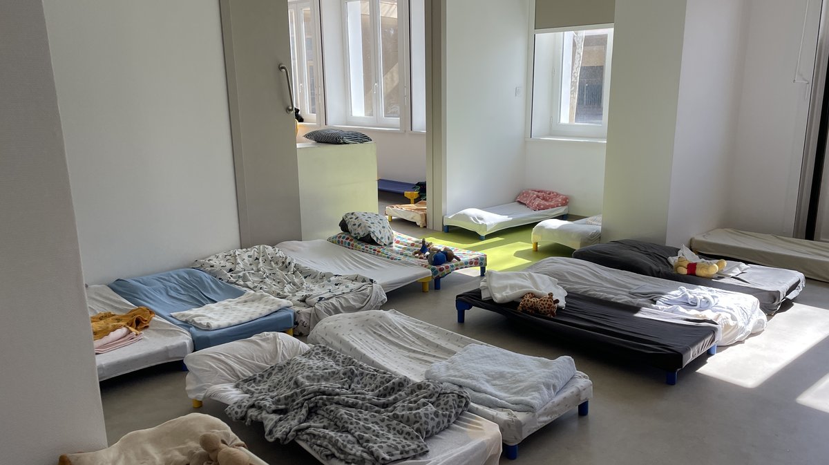 Même le dortoir de l'école Emile-Gauzy pour la sieste est le bienvenu (Photo Anthony Maurin)