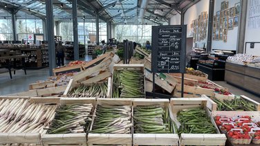 Mas des agriculteurs fraises asperges chocolats Pâques 2024 (Photo Anthony Maurin)
