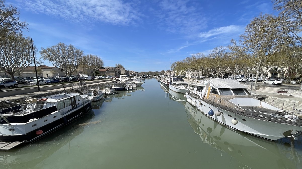 Journée mondiale de l'eau, VNF, photo d'illustration du canal du Rhône à Sète à Beaucaire en 2024 (Photo Anthony Maurin)