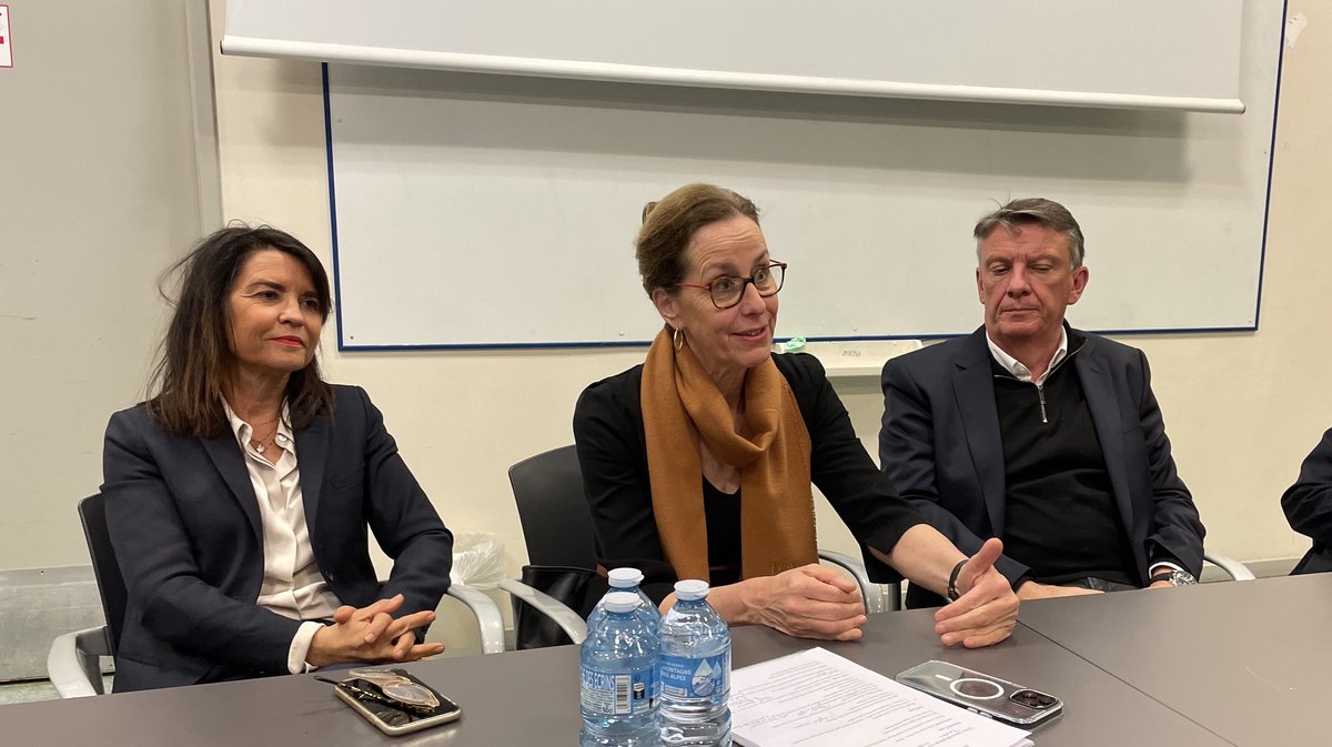 Valérie Rouverand, Fabienne Keller et Philippe Berta