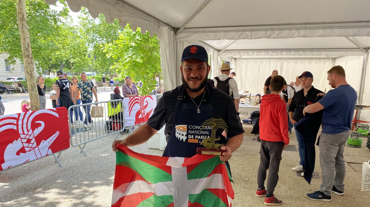 Gregory Cordoba, le vainqueur du concours national de paella feria 2024