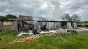Incendie dans un hangar
