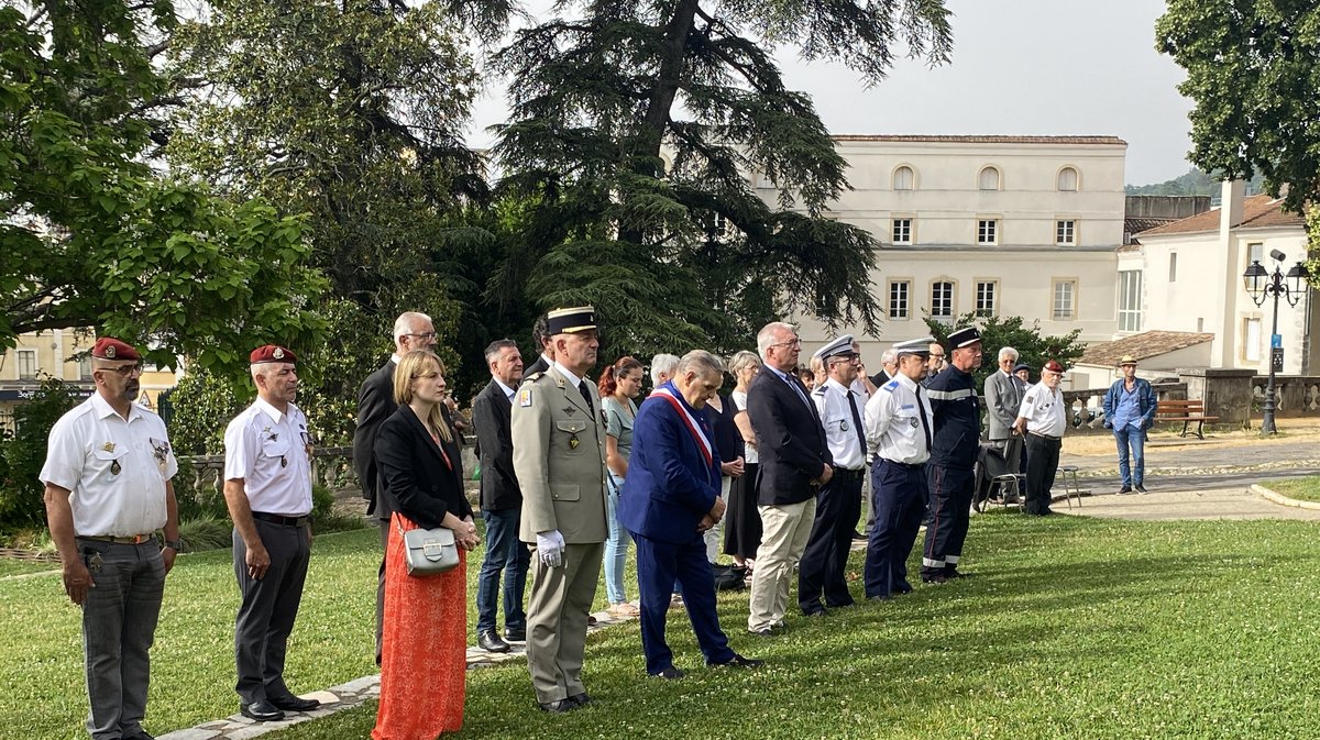 Cérémonie d'hommage Alès guerre d'Indochine