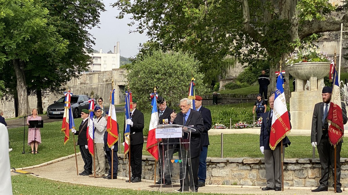 Cérémonie d'hommage Alès guerre d'Indochine